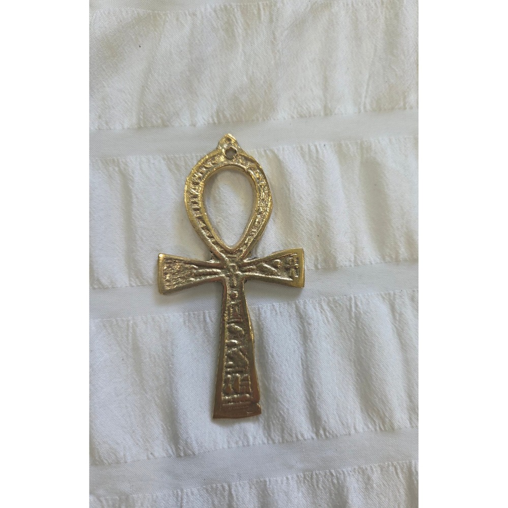 Egyptian Ankh Key of Life Pendant Pharaoh King Tut 3 inch Cooper